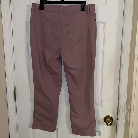 Lands’ End Light Purple Kick Crop Jeans 10 - Picture 2 of 7